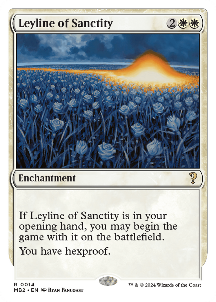 Leyline of Sanctity (White Border) [Mystery Booster 2] - The Mythic Store | 24h Order Processing