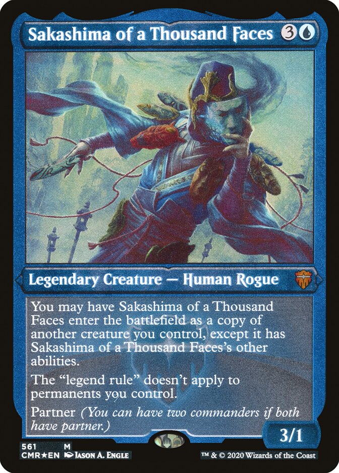 Sakashima of a Thousand Faces (Etched) [Commander Legends] - The Mythic Store | 24h Order Processing