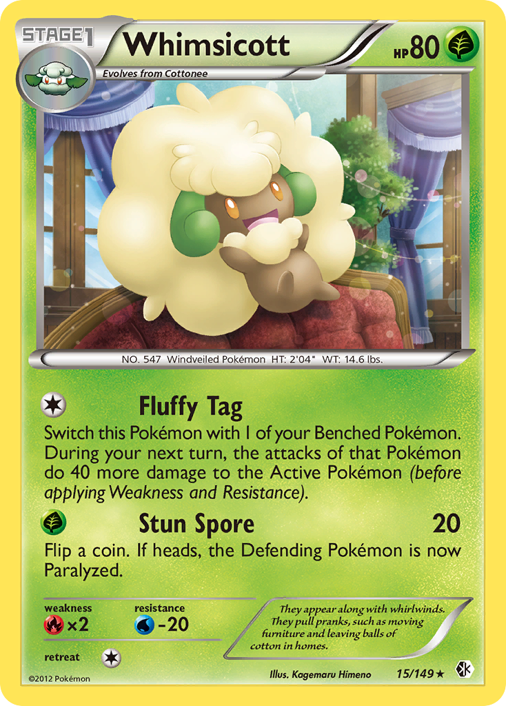 Whimsicott (15/149) [Black & White: Boundaries Crossed] - The Mythic Store | 24h Order Processing