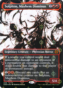 Solphim, Mayhem Dominus (Borderless Ichor Step-and-Compleat Foil) [Phyrexia: All Will Be One] - The Mythic Store | 24h Order Processing