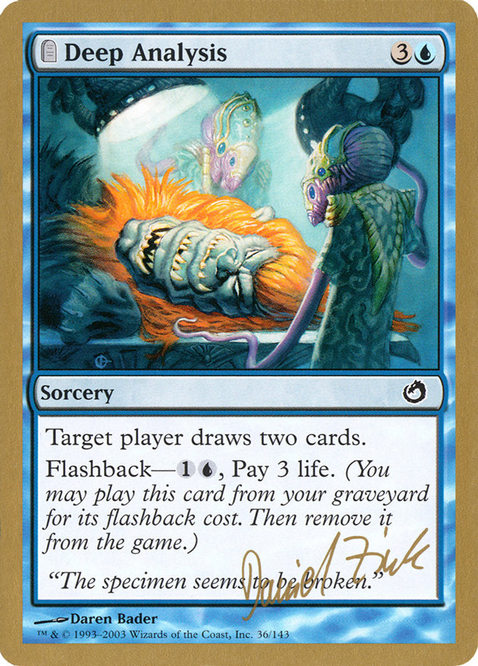 Deep Analysis (Daniel Zink) [World Championship Decks 2003] - The Mythic Store | 24h Order Processing