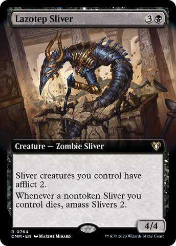 Lazotep Sliver (Extended Art) [Commander Masters] - The Mythic Store | 24h Order Processing
