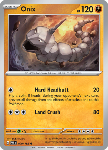 Onix (090/182) [Scarlet & Violet: Paradox Rift] - The Mythic Store | 24h Order Processing
