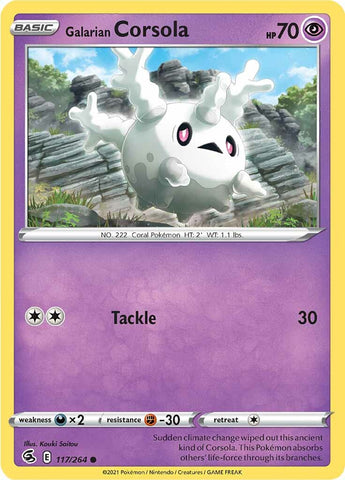 Galarian Corsola (117/264) [Sword & Shield: Fusion Strike] - The Mythic Store | 24h Order Processing