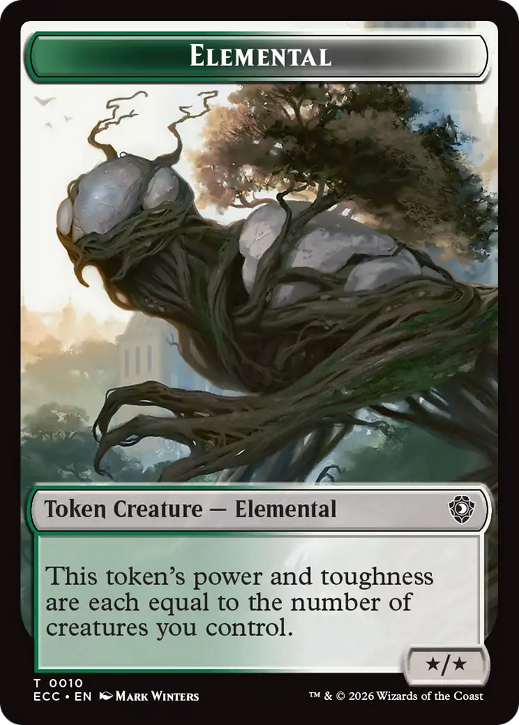 Copy // Elemental (0010) Double-Sided Token [Lorwyn Eclipsed Tokens] - The Mythic Store | 24h Order Processing