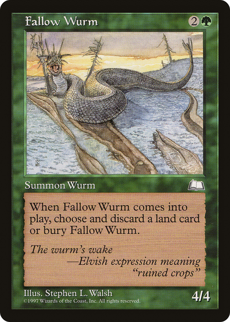Fallow Wurm [Weatherlight] - The Mythic Store | 24h Order Processing