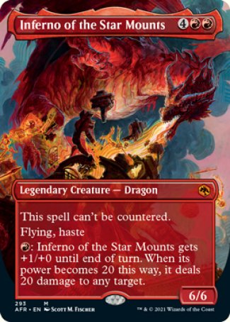 Inferno of the Star Mounts (Borderless Alternate Art) [Dungeons & Dragons: Adventures in the Forgotten Realms] - The Mythic Store | 24h Order Processing