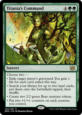Titania's Command (Promo Pack) [The Brothers' War Promos] - The Mythic Store | 24h Order Processing
