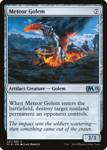 Meteor Golem [Core Set 2019] - The Mythic Store | 24h Order Processing