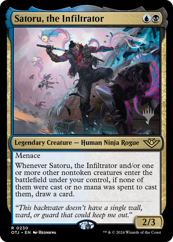 Satoru, the Infiltrator (Promo Pack) [Outlaws of Thunder Junction Promos] - The Mythic Store | 24h Order Processing