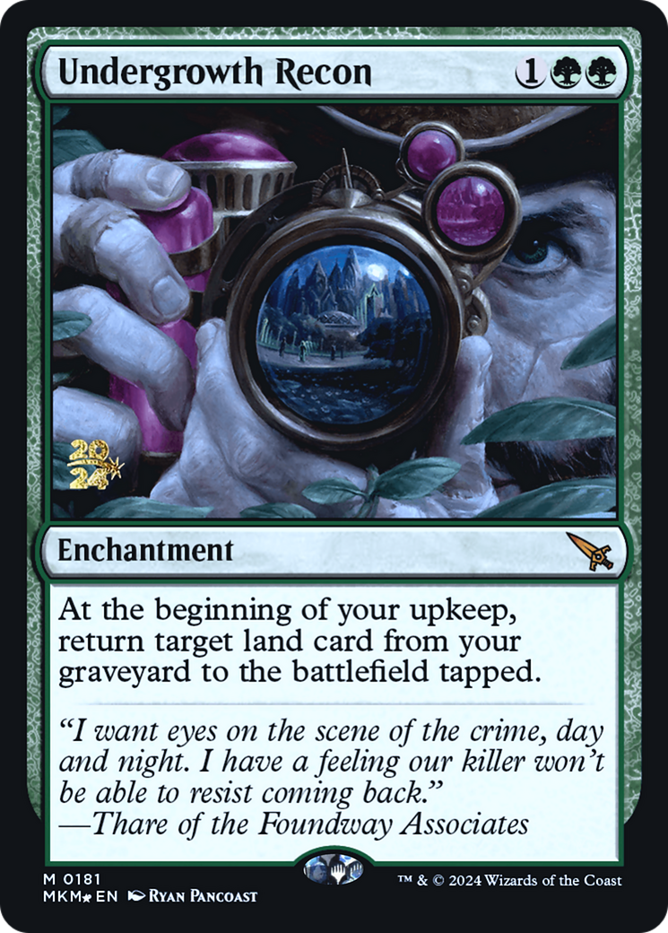 Undergrowth Recon [Murders at Karlov Manor Prerelease Promos] - The Mythic Store | 24h Order Processing