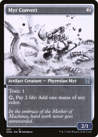 Myr Convert (Showcase Ichor) [Phyrexia: All Will Be One] - The Mythic Store | 24h Order Processing