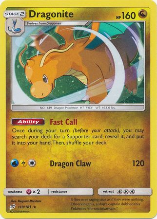 Dragonite (119/181) (Cosmos Holo) [Sun & Moon: Team Up] - The Mythic Store | 24h Order Processing