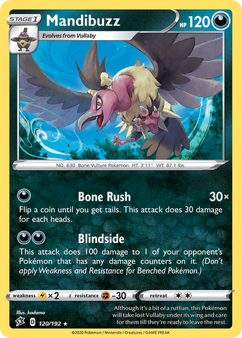 Mandibuzz (120/192) [Sword & Shield: Rebel Clash] - The Mythic Store | 24h Order Processing