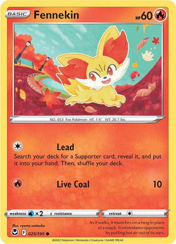 Fennekin (025/195) [Sword & Shield: Silver Tempest] - The Mythic Store | 24h Order Processing