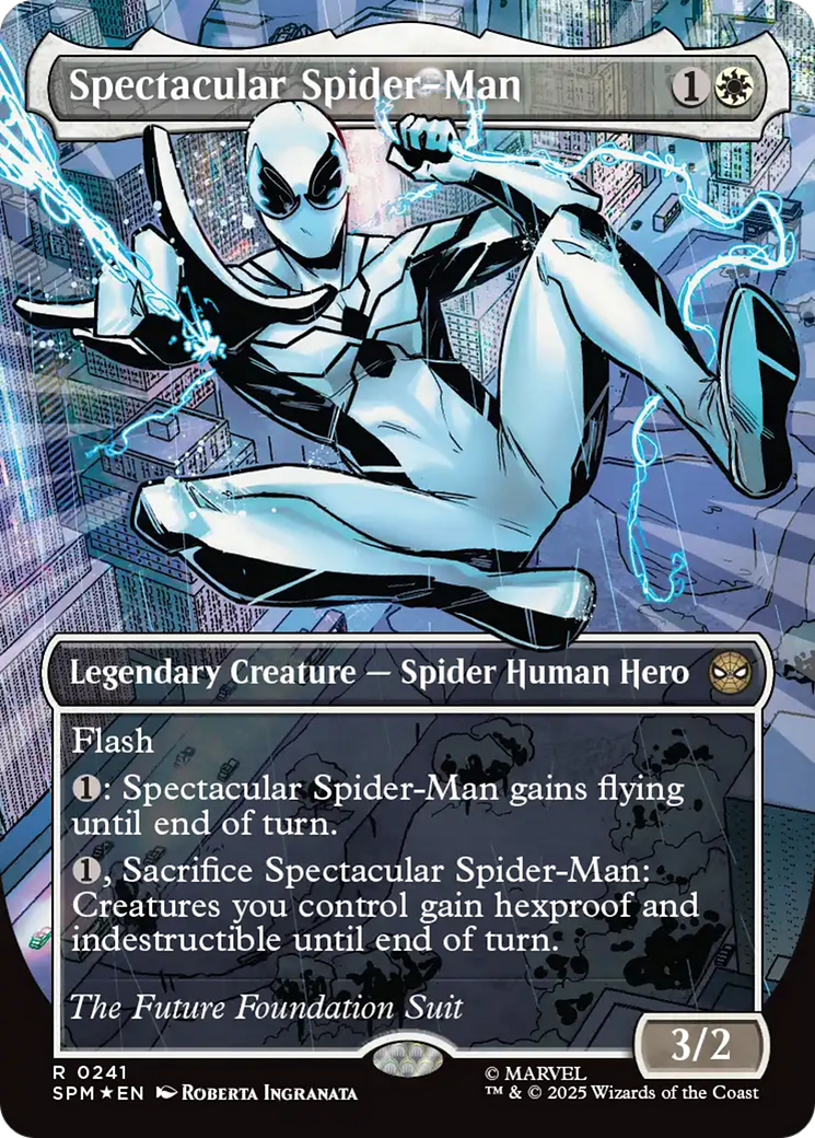 Spectacular Spider-Man (0241) (Borderless) (Textured Foil) [Marvel's Spider-Man] - The Mythic Store | 24h Order Processing