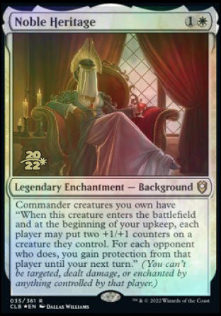 Noble Heritage [Commander Legends: Battle for Baldur's Gate Prerelease Promos] - The Mythic Store | 24h Order Processing