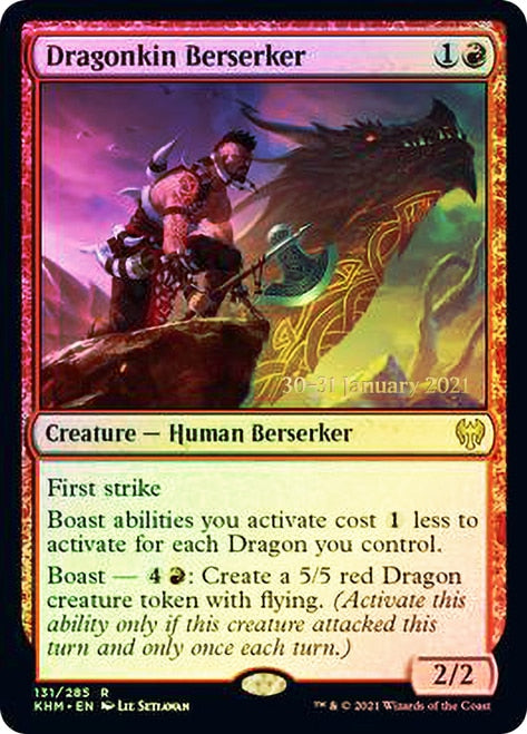 Dragonkin Berserker [Kaldheim Prerelease Promos] - The Mythic Store | 24h Order Processing