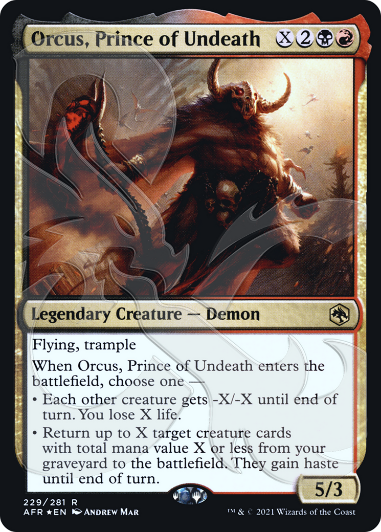 Orcus, Prince of Undeath (Ampersand Promo) [Dungeons & Dragons: Adventures in the Forgotten Realms Promos] - The Mythic Store | 24h Order Processing