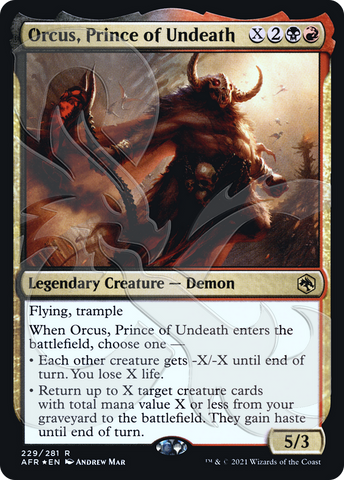 Orcus, Prince of Undeath (Ampersand Promo) [Dungeons & Dragons: Adventures in the Forgotten Realms Promos] - The Mythic Store | 24h Order Processing