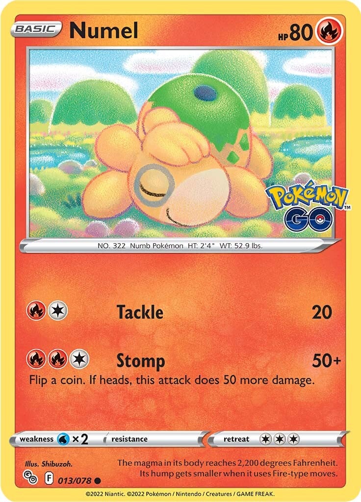 Numel (013/078) [Pokémon GO] - The Mythic Store | 24h Order Processing