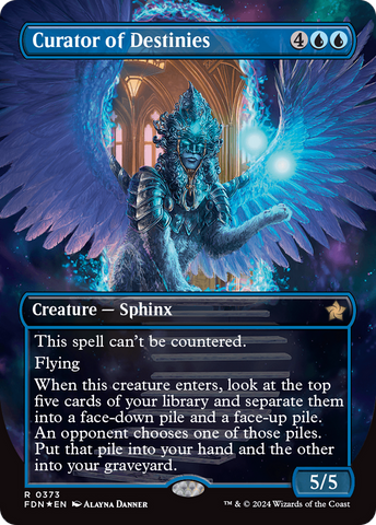 Curator of Destinies (Borderless) (Mana Foil) [Foundations] - The Mythic Store | 24h Order Processing