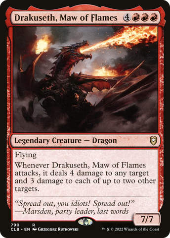 Drakuseth, Maw of Flames [Commander Legends: Battle for Baldur's Gate] - The Mythic Store | 24h Order Processing