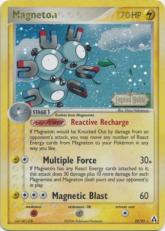 Magneton (22/92) (Stamped) [EX: Legend Maker] - The Mythic Store | 24h Order Processing