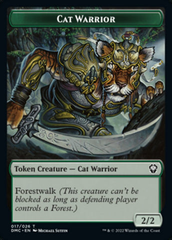 Cat Warrior Token [Dominaria United Commander Tokens] - The Mythic Store | 24h Order Processing