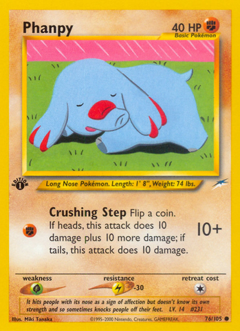 Phanpy (76/105) [Neo Destiny 1st Edition] - The Mythic Store | 24h Order Processing