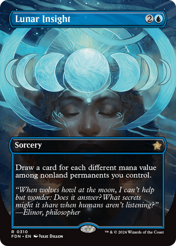 Lunar Insight (Borderless) [Foundations] - The Mythic Store | 24h Order Processing