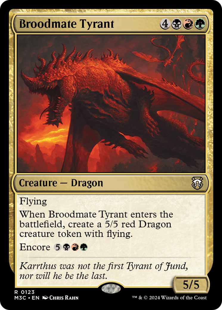 Broodmate Tyrant (Extended Art) (Ripple Foil) [Modern Horizons 3 Commander] - The Mythic Store | 24h Order Processing