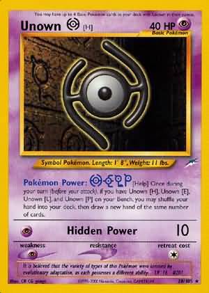 Unown [H] (28/105) [Neo Destiny Unlimited] - The Mythic Store | 24h Order Processing
