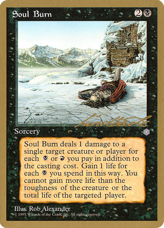 Soul Burn (Leon Lindback) [Pro Tour Collector Set] - The Mythic Store | 24h Order Processing