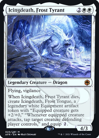 Icingdeath, Frost Tyrant (Ampersand Promo) [Dungeons & Dragons: Adventures in the Forgotten Realms Promos] - The Mythic Store | 24h Order Processing