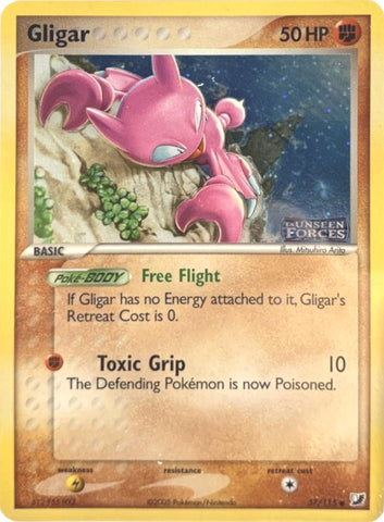 Gligar (57/115) (Stamped) [EX: Unseen Forces] - The Mythic Store | 24h Order Processing