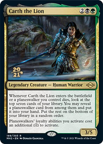 Carth the Lion [Modern Horizons 2 Prerelease Promos] - The Mythic Store | 24h Order Processing