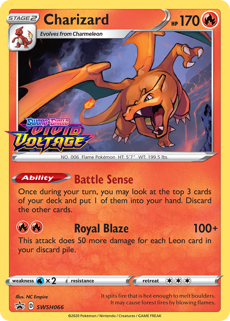 Charizard (SWSH066) (Prerelease Promo) [Sword & Shield: Black Star Promos] - The Mythic Store | 24h Order Processing