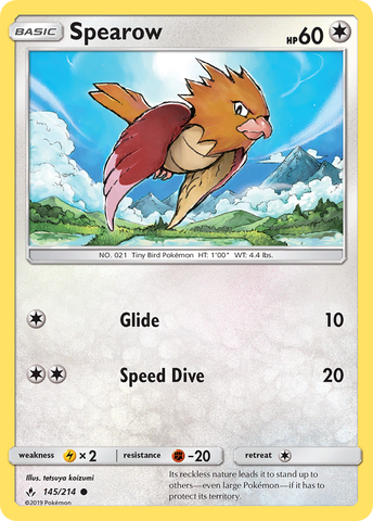 Spearow (145/214) [Sun & Moon: Unbroken Bonds] - The Mythic Store | 24h Order Processing