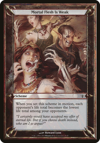 Mortal Flesh Is Weak (Schemes) [Archenemy Schemes] - The Mythic Store | 24h Order Processing
