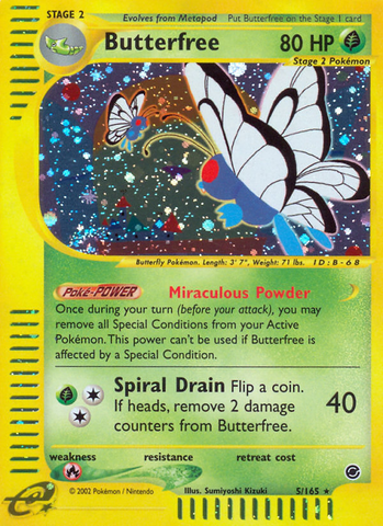 Butterfree (5/165) [Expedition: Base Set] - The Mythic Store | 24h Order Processing