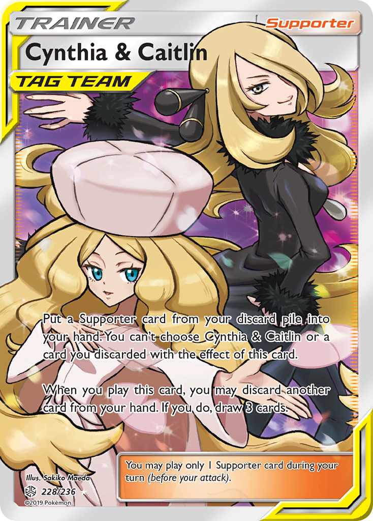 Cynthia & Caitlin (228/236) [Sun & Moon: Cosmic Eclipse] - The Mythic Store | 24h Order Processing