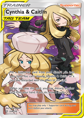 Cynthia & Caitlin (228/236) [Sun & Moon: Cosmic Eclipse] - The Mythic Store | 24h Order Processing