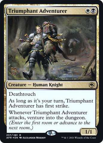 Triumphant Adventurer [Dungeons & Dragons: Adventures in the Forgotten Realms Prerelease Promos] - The Mythic Store | 24h Order Processing