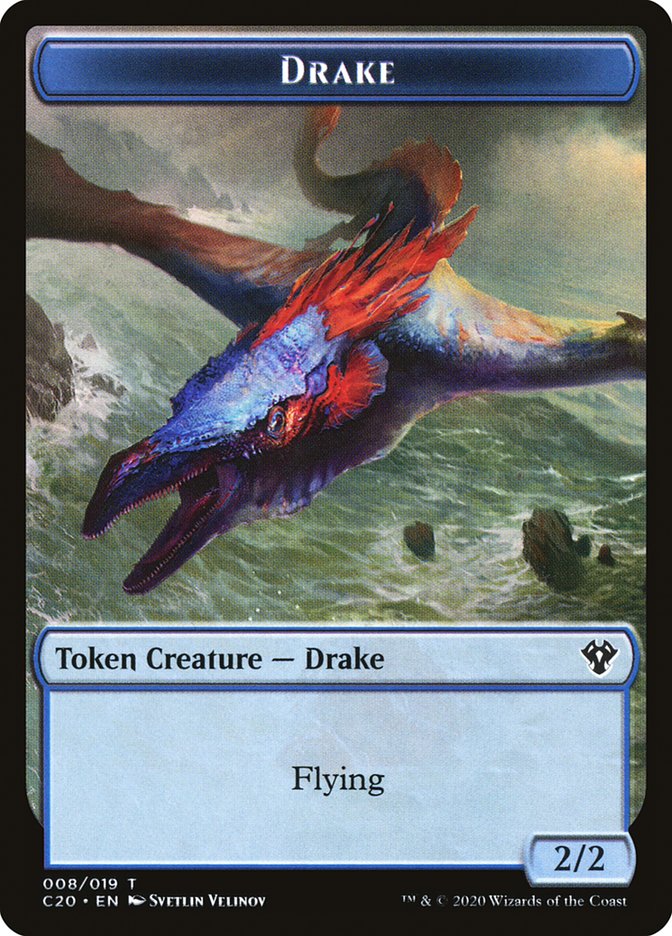 Human Soldier (005) // Drake Double-Sided Token [Commander 2020 Tokens] - The Mythic Store | 24h Order Processing
