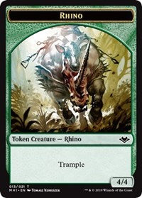 Rhino (013) // Spirit (016) Double-Sided Token [Modern Horizons Tokens] - The Mythic Store | 24h Order Processing
