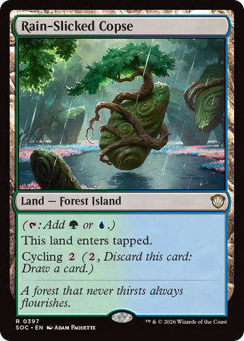 Rain-Slicked Copse [Secrets of Strixhaven Commander] - The Mythic Store | 24h Order Processing