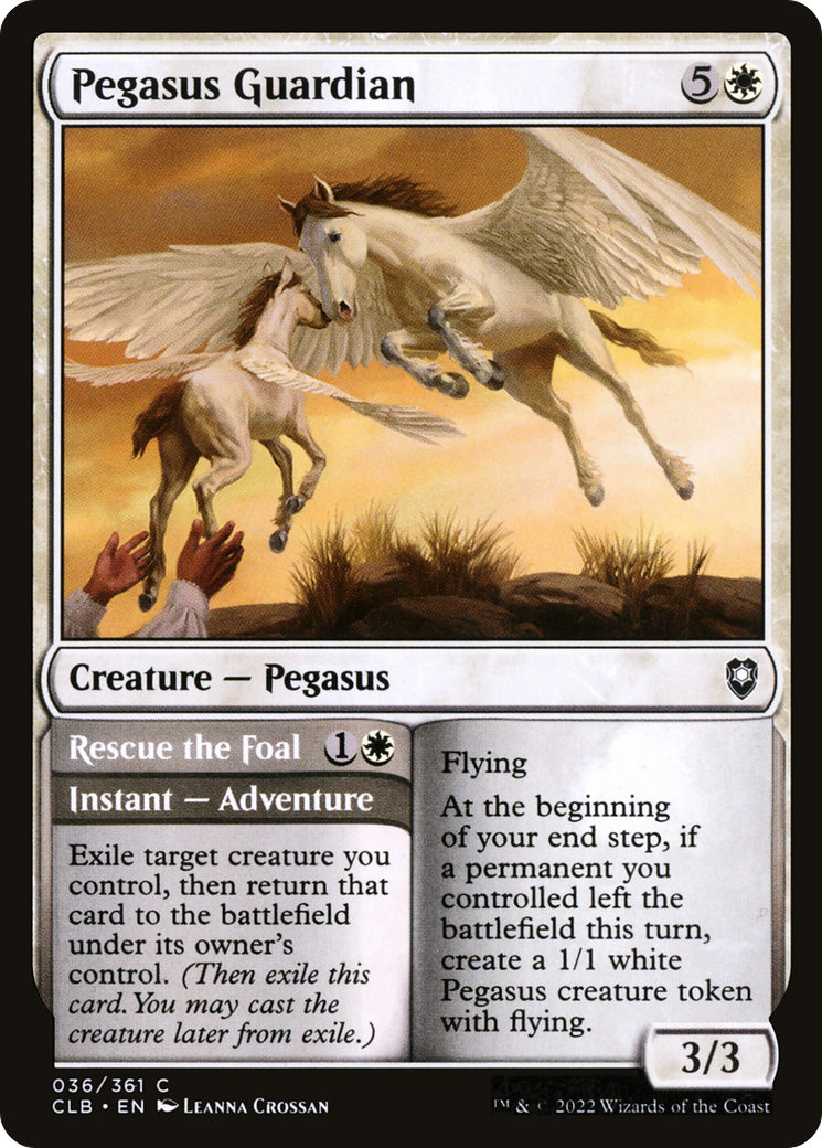 Pegasus Guardian // Rescue the Foal [Commander Legends: Battle for Baldur's Gate] - The Mythic Store | 24h Order Processing