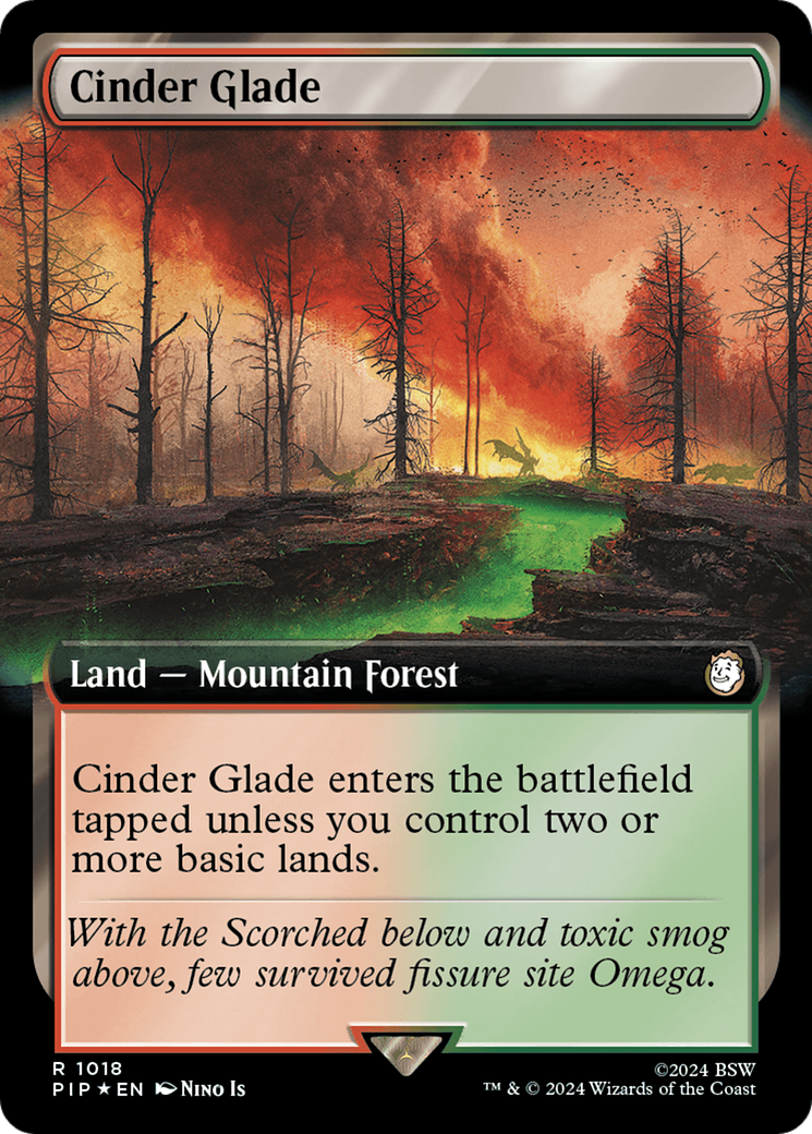 Cinder Glade (Extended Art) (Surge Foil) [Fallout] - The Mythic Store | 24h Order Processing