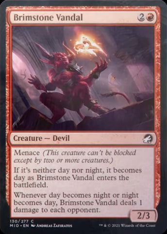 Brimstone Vandal [Innistrad: Midnight Hunt] - The Mythic Store | 24h Order Processing